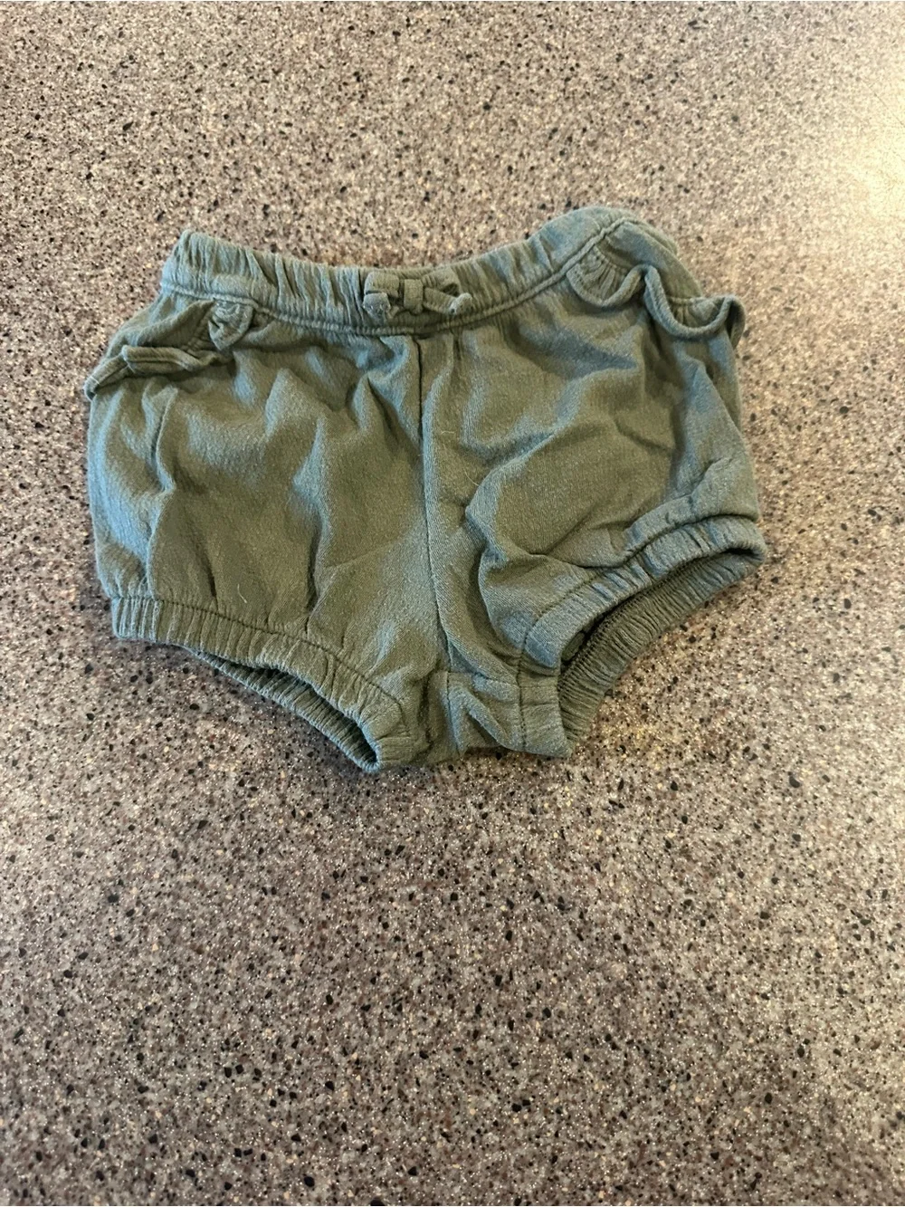 Carter's Olive Green Ruffle Diaper Cover